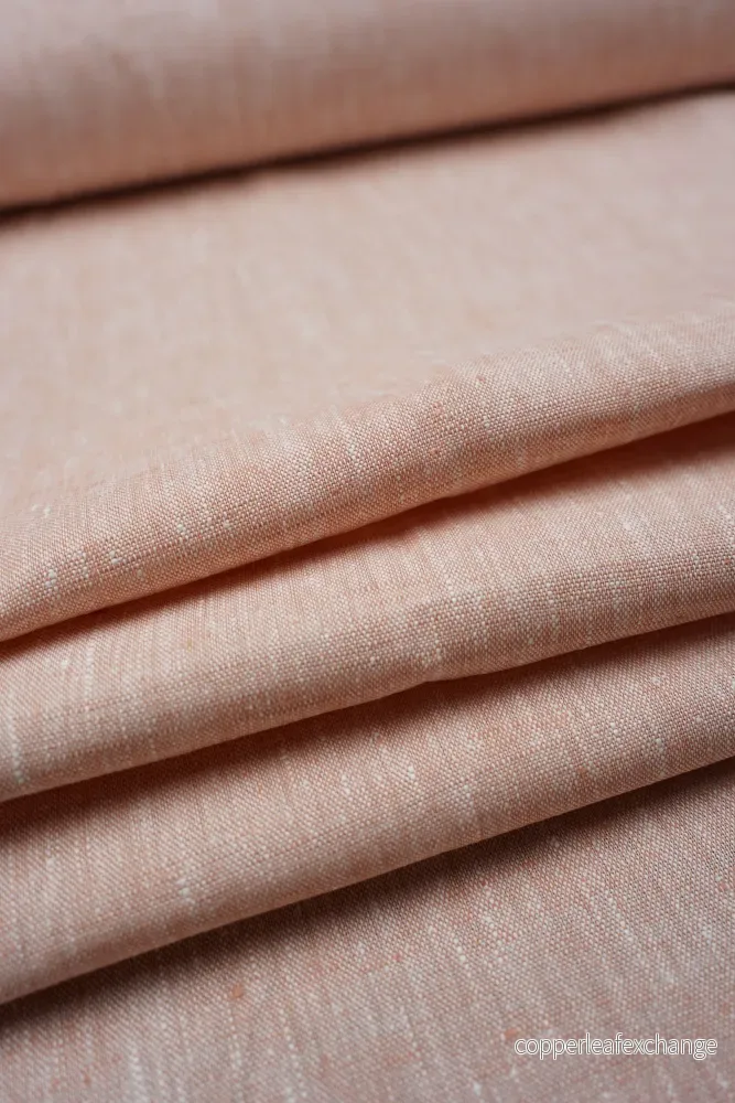 Linen fabric - texture - Old pink - Heathered - 19 - Bild 2
