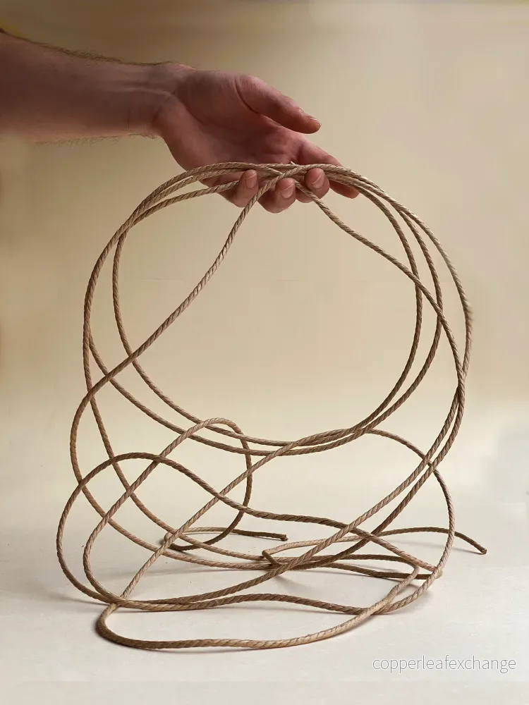 Papperssnöre (paper cord), snörat (strukturerat) - Bild 3
