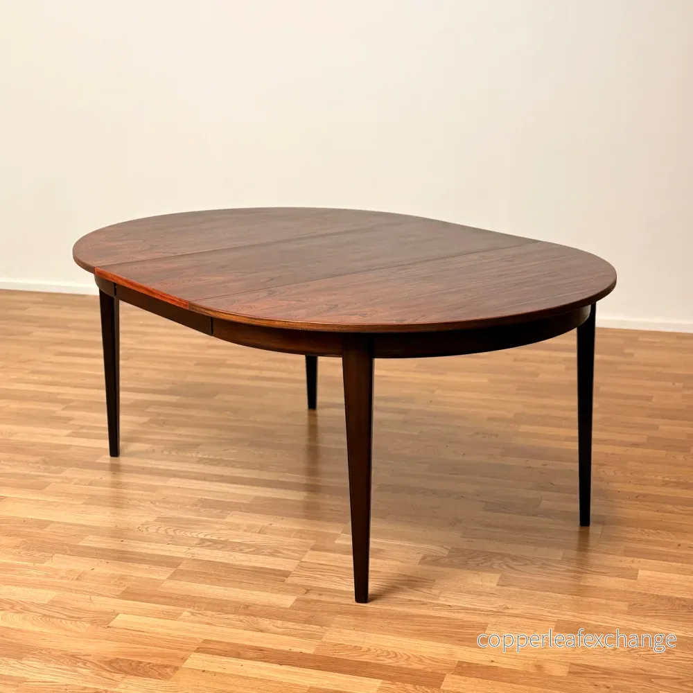 Rund matbord i Santos rosenträ av Omann Jun, 1950-60-tal, Danmark - Bild 2