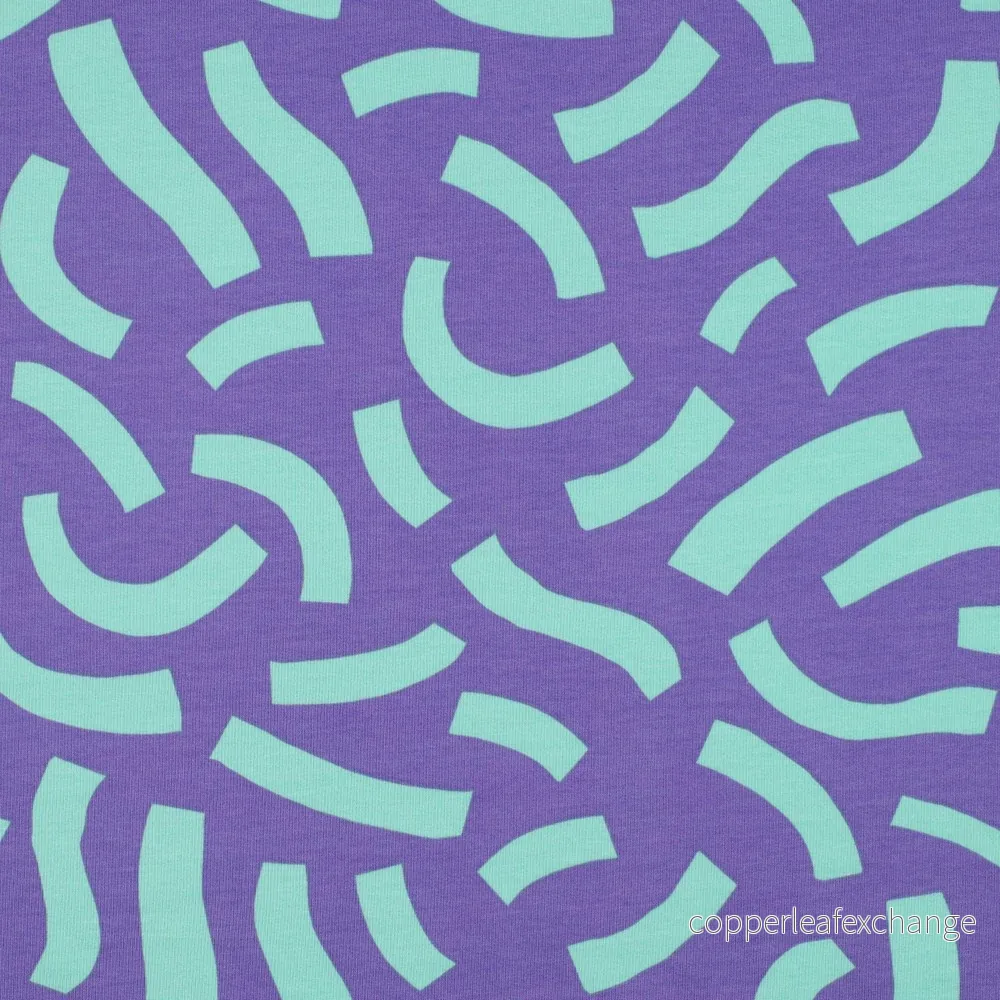 Nerida Hansen - French Terry - Playful - Cotton - Purple - Bild 2