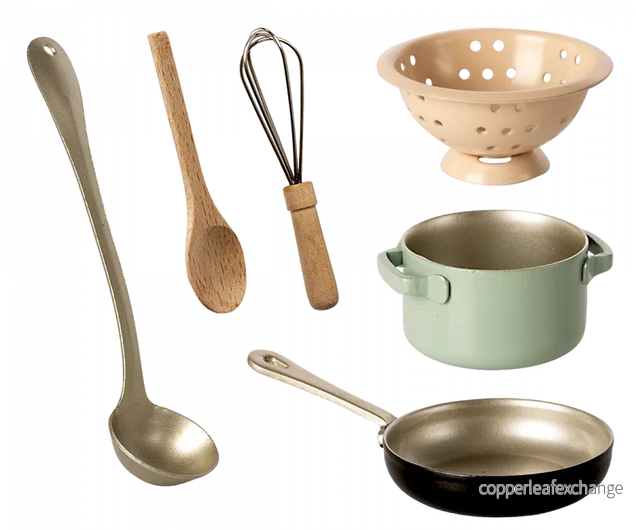 Maileg – Spis med köksredskap, tillbehör, matlagningsset (slutsåld kollektion) - Bild 2