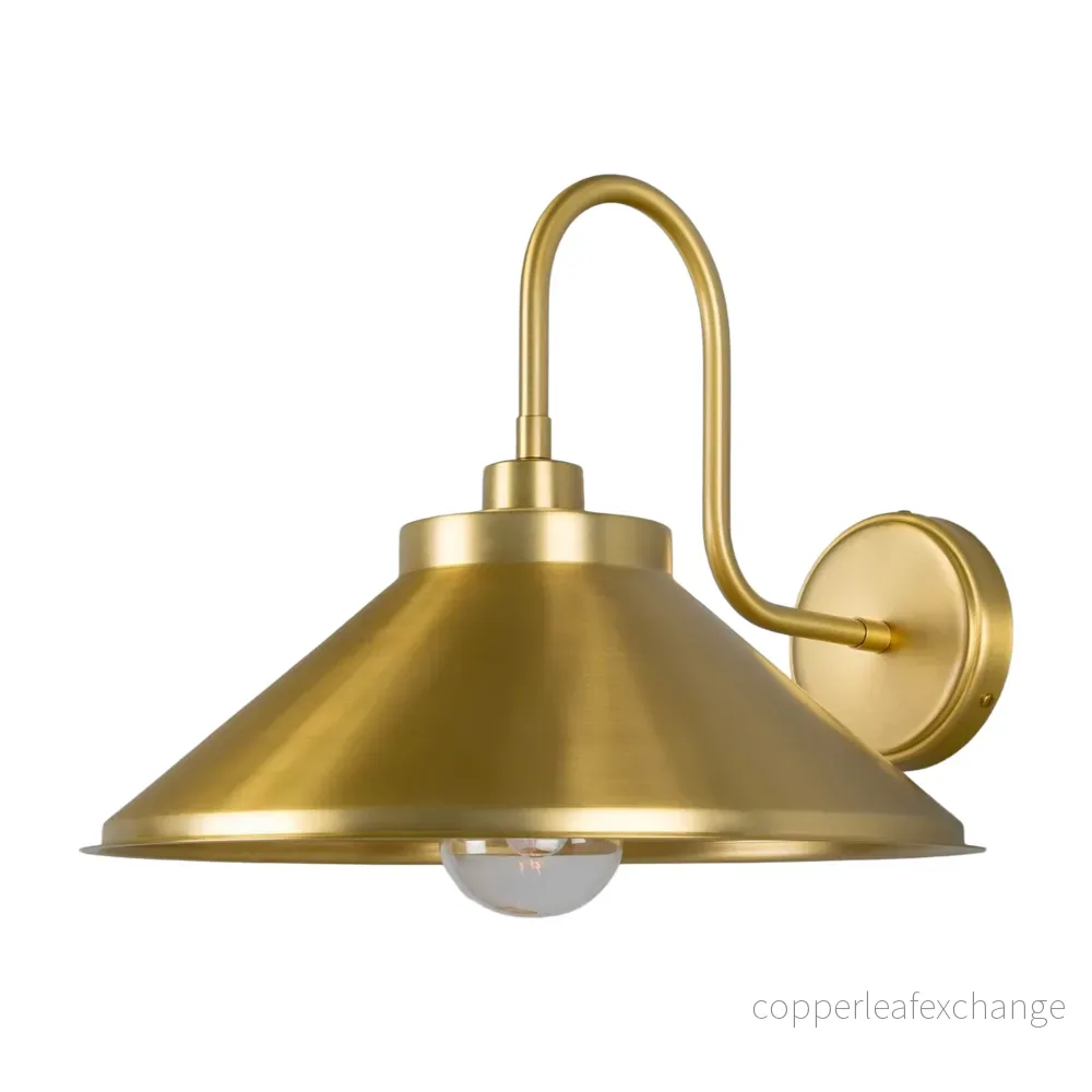 NERISSA – Brass Swan Neck Wall Light 37.5cm IP65 NERISSA – Brass Swan Neck Wall Light 37.5cm IP65