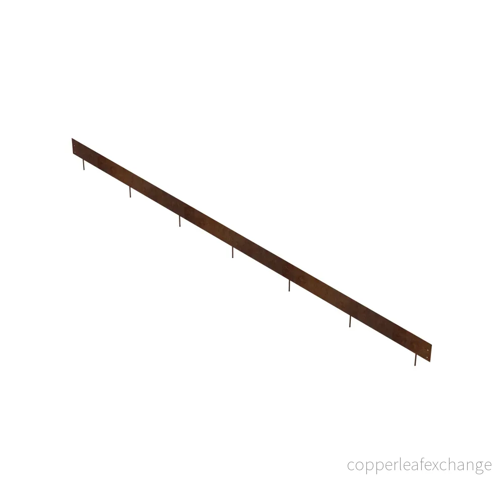 Stålkant Cortenstål Rak 3000×120