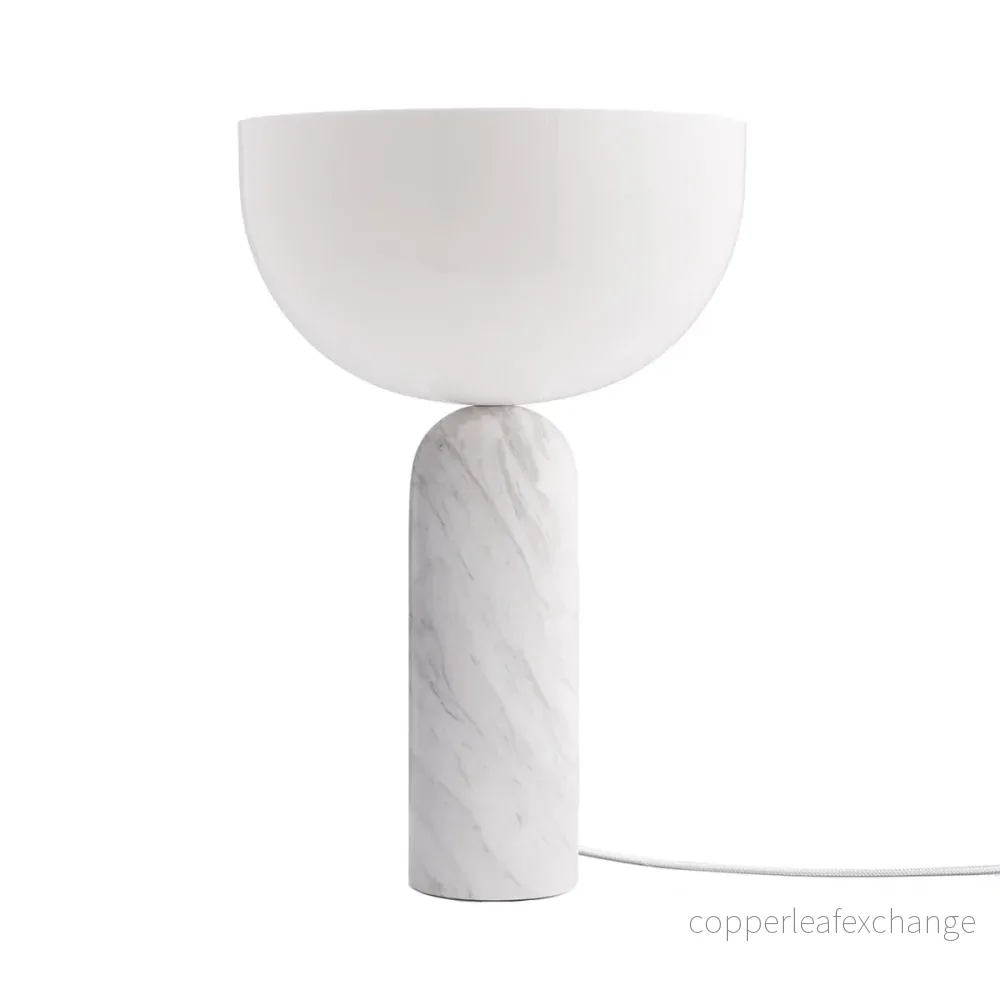 Bordslampa Kizu, Vit Marmor