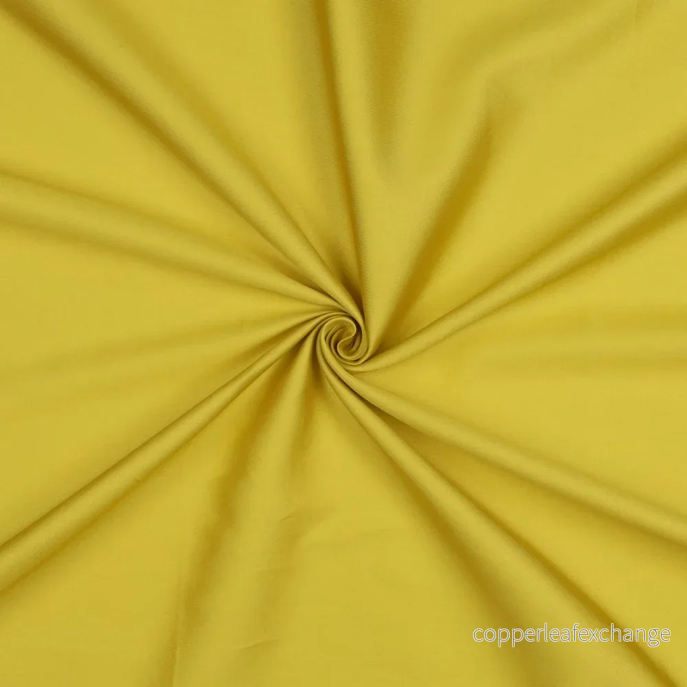 Cotton Satin – Fine Luster, Soft – Mustard Yellow – 044