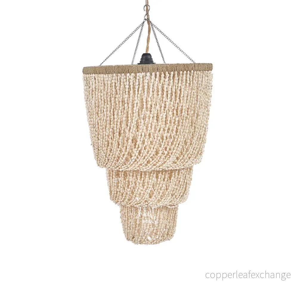 THE LAGOON SHELL CHANDELIER - Natural L