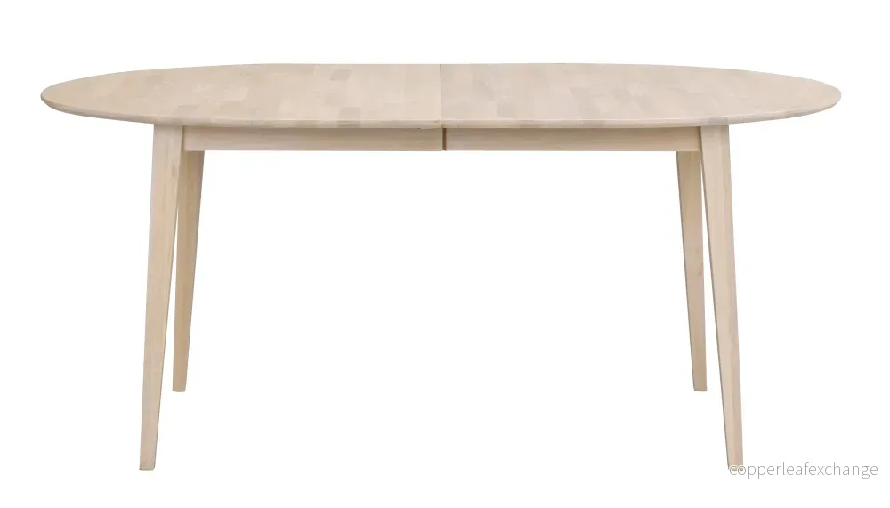 Matbord Filippa oval, vitpigmenterad ek - Bild 2