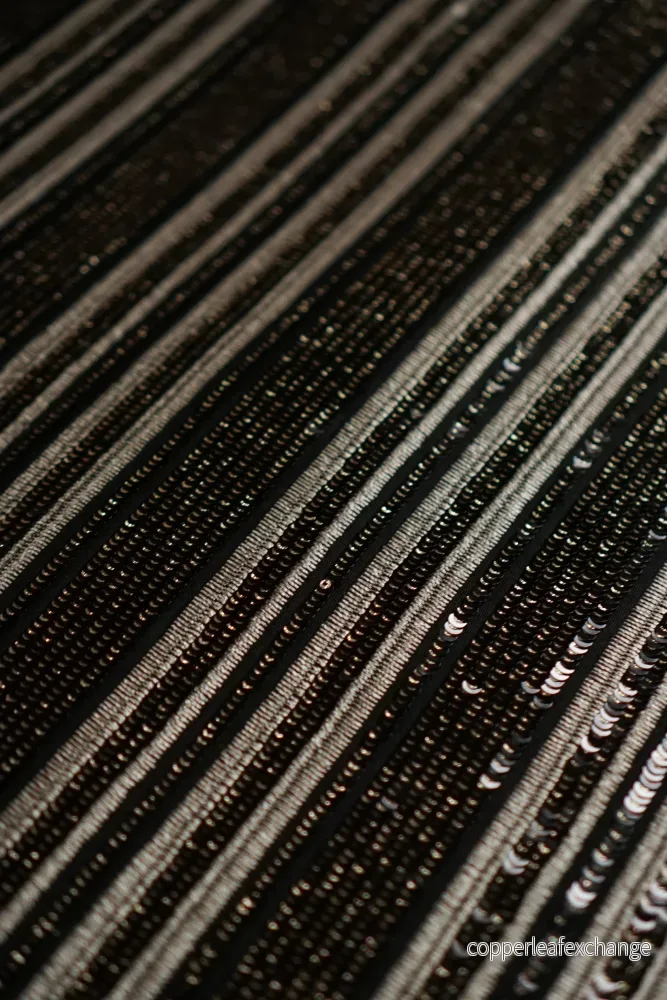 Sequins – Stripes – Gold, Silver