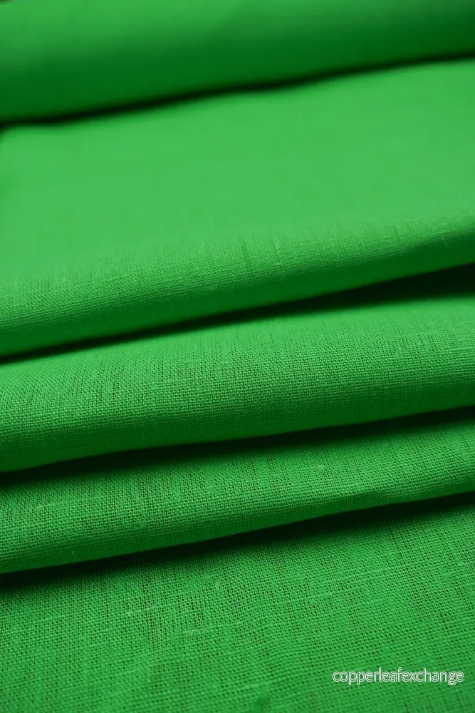 Textured linen fabric - Green - 0790 - Bild 2