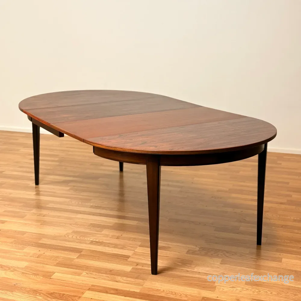 Rund matbord i Santos rosenträ av Omann Jun, 1950-60-tal, Danmark - Bild 3