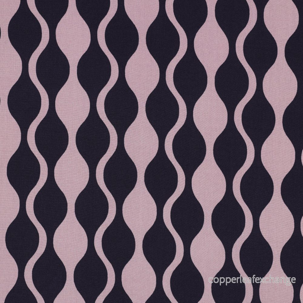 Patterned Viscose - Lenzing Ecovero - Abstract - Mauve - Bild 2