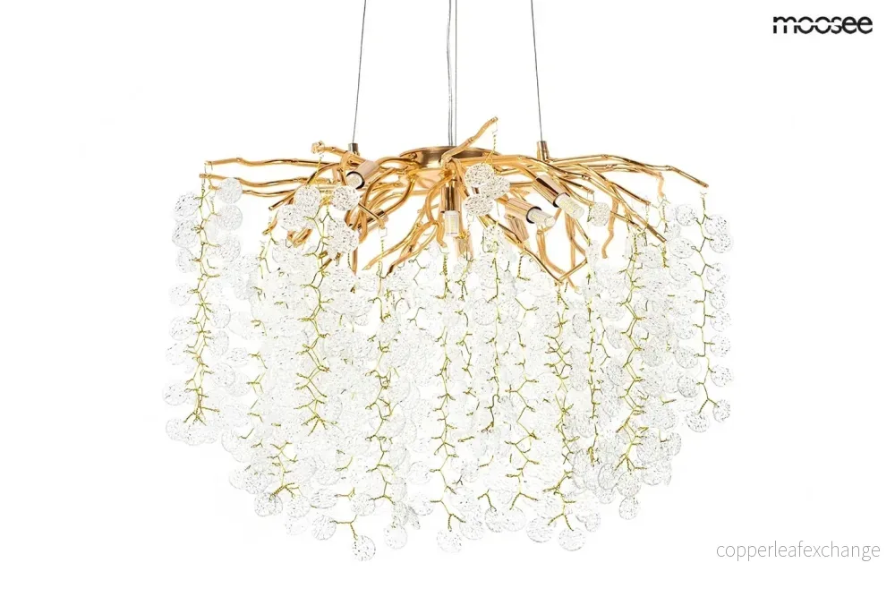 Taklampa MOOSEE – RIVIERA 80, guld/transparent Taklampa MOOSEE – RIVIERA 80, guld/transparent