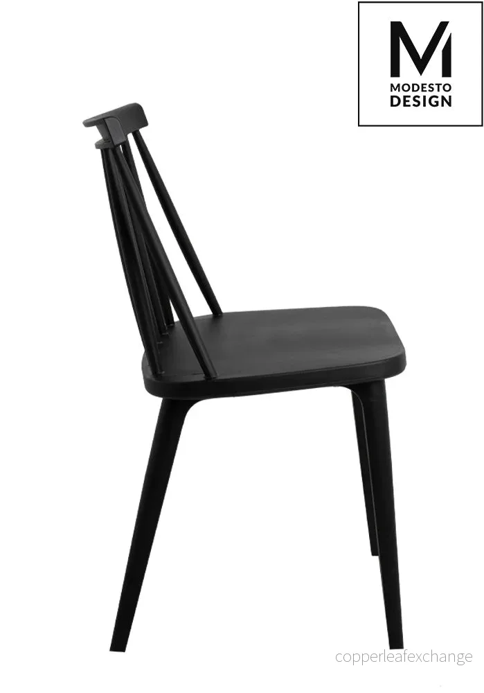 Stol MODESTO - RIBS, svart - Bild 2