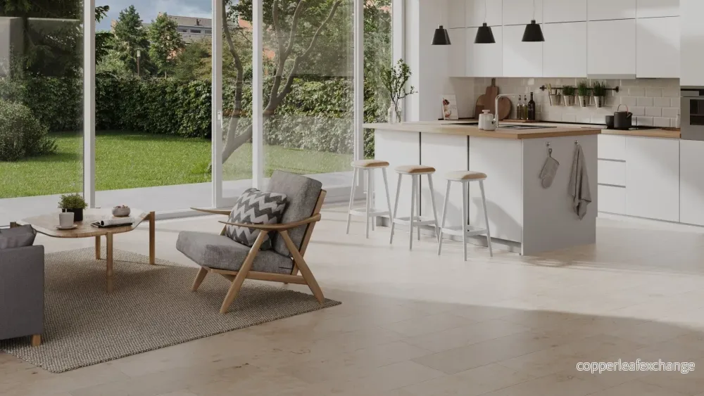 Jurakalksten Slipad Beige Materialprov - Bild 3