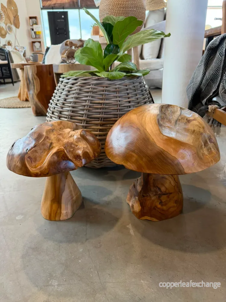 Jamur Dekorationssvampar i Teak – Handgjord Inredning Jamur Dekorationssvampar i Teak – Handgjord Inredning