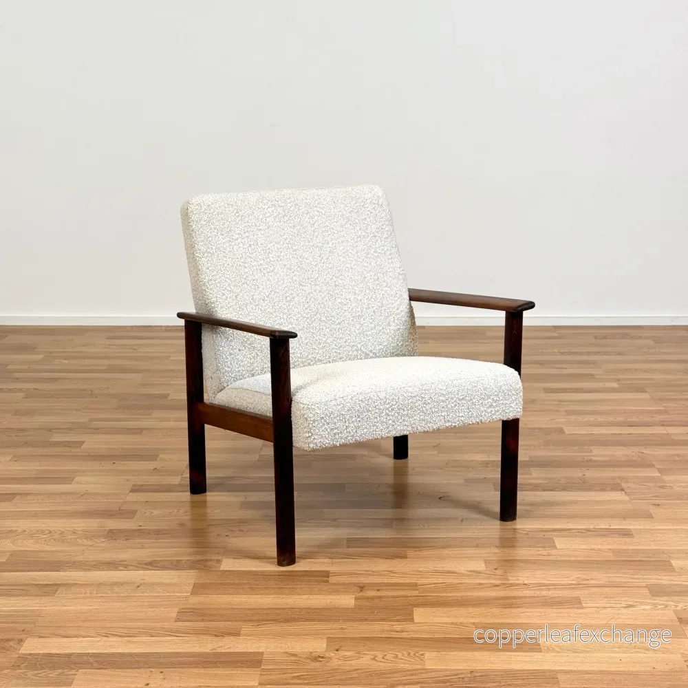 Fåtölj i massiv Santos Rosewood, 1960-tal, Danmark