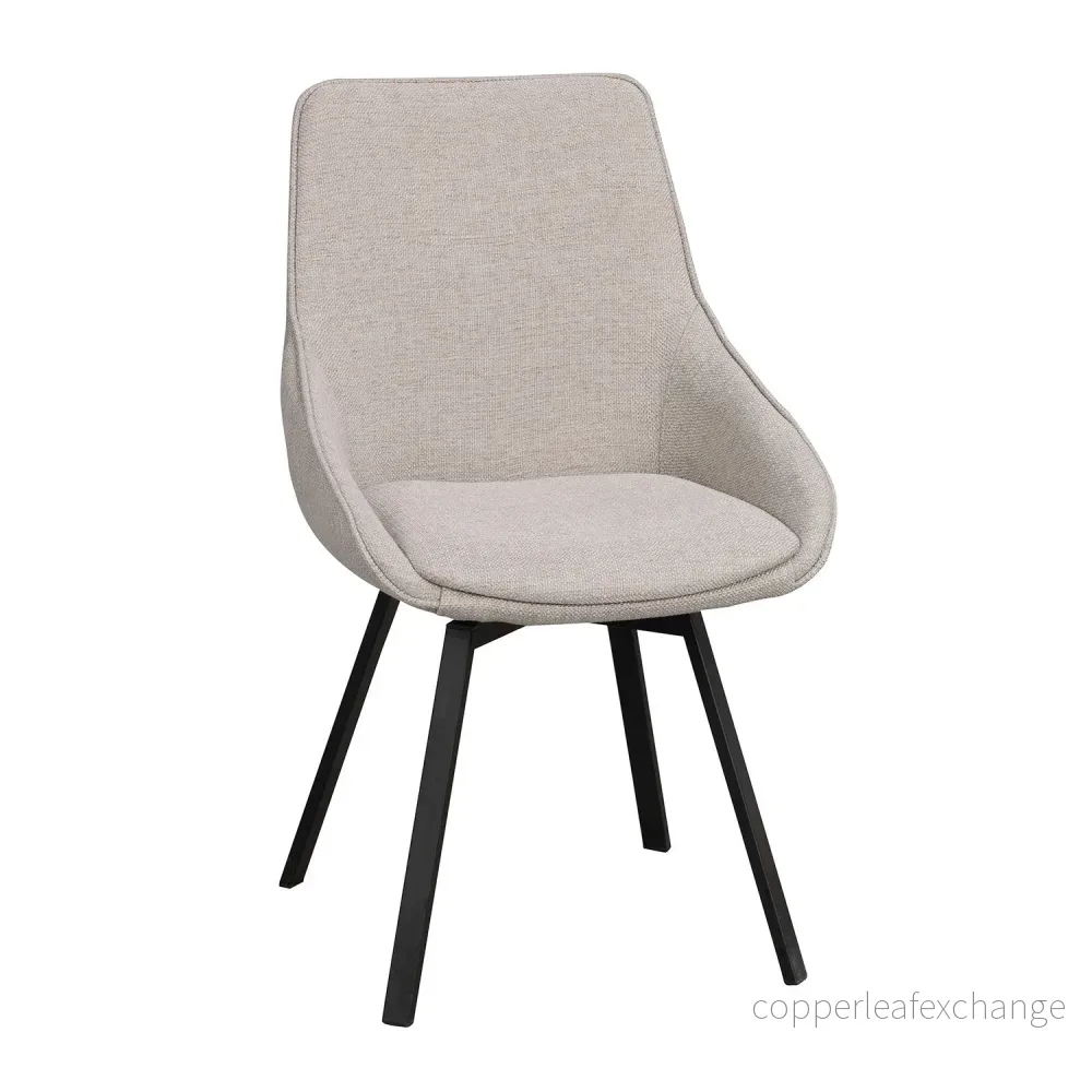 Stol Alison med snurr 2-pack, Beige - Bild 2