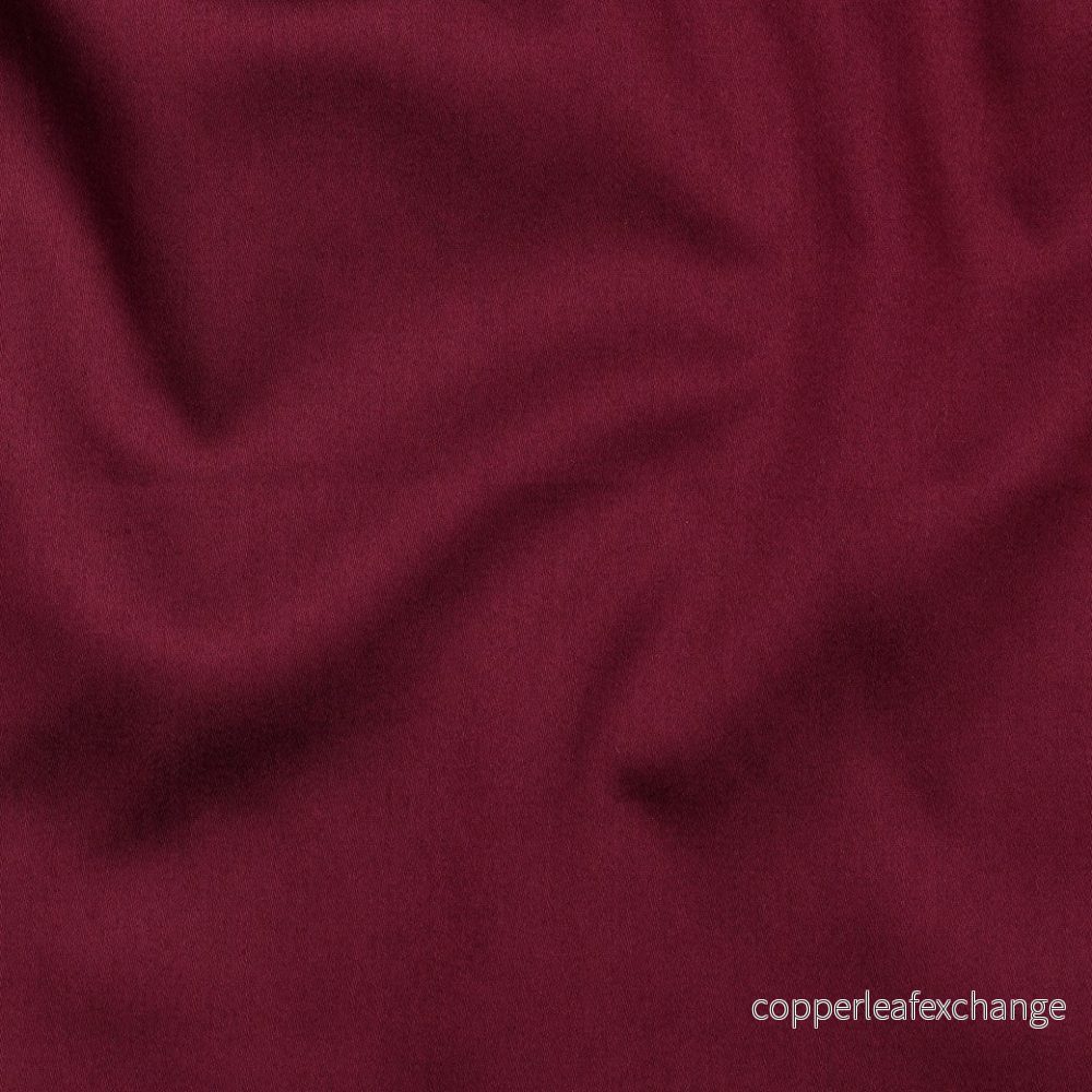 Cotton satin - Fine Luster, Soft - Burgundy - 049 - Bild 2