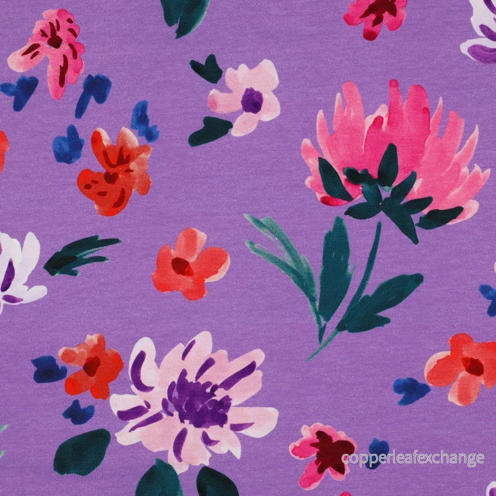 Nerida Hansen - French Terry - Colette - Cotton - Lavender