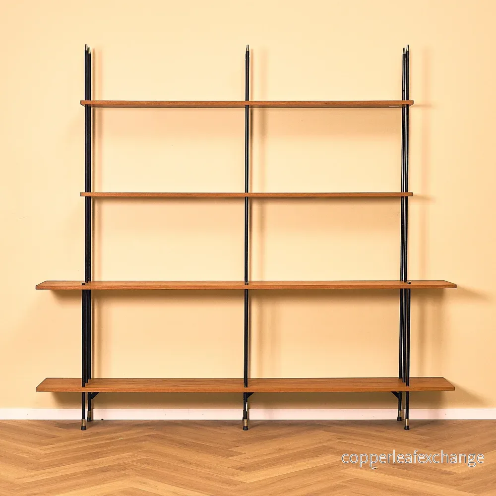 Swedish ”Prydno” bookshelf in teak by Bröderna Gustafsson Möbelfabrik