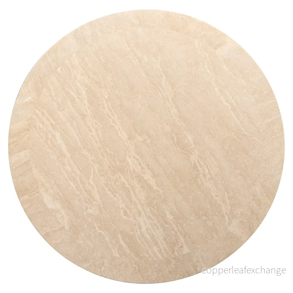 Soffbord round Biltmore Travertin (Beige) - Bild 2