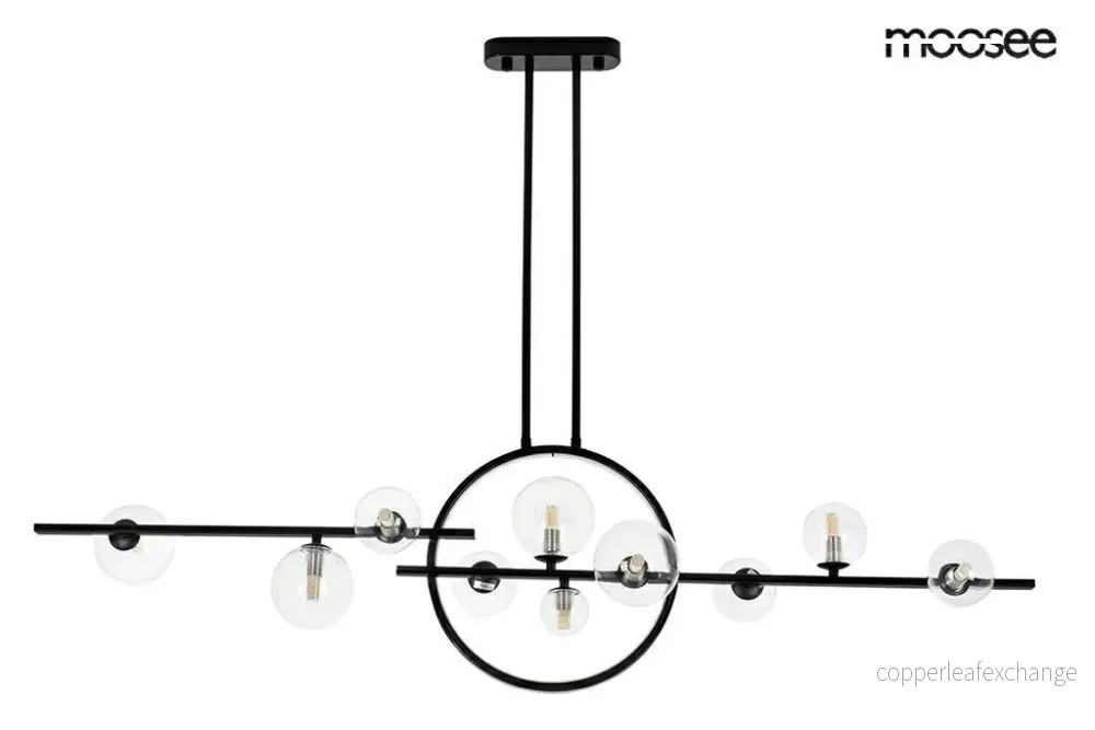 Taklampa MOOSEE – ALURE LINE TWIN 120, svart