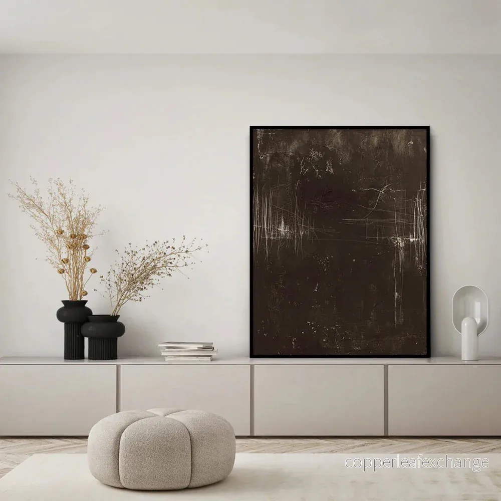Akrylmålning Simple Living 2, svart ram - Bild 2