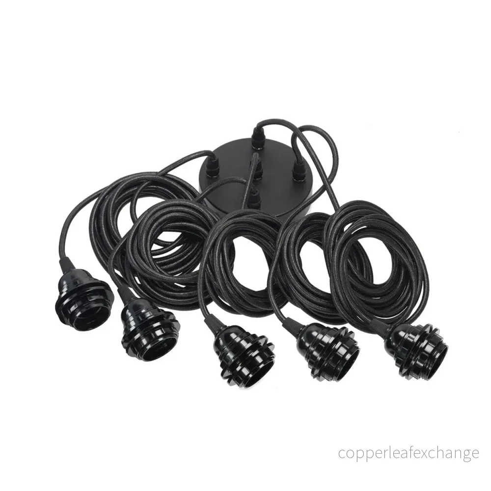 FITTING LAMPS CEILING – Black 5 Fittings FITTING LAMPS CEILING – Black 5 Fittings