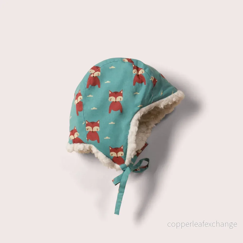 Sherpa-mössa Night Time Foxes | Little Green Radicals