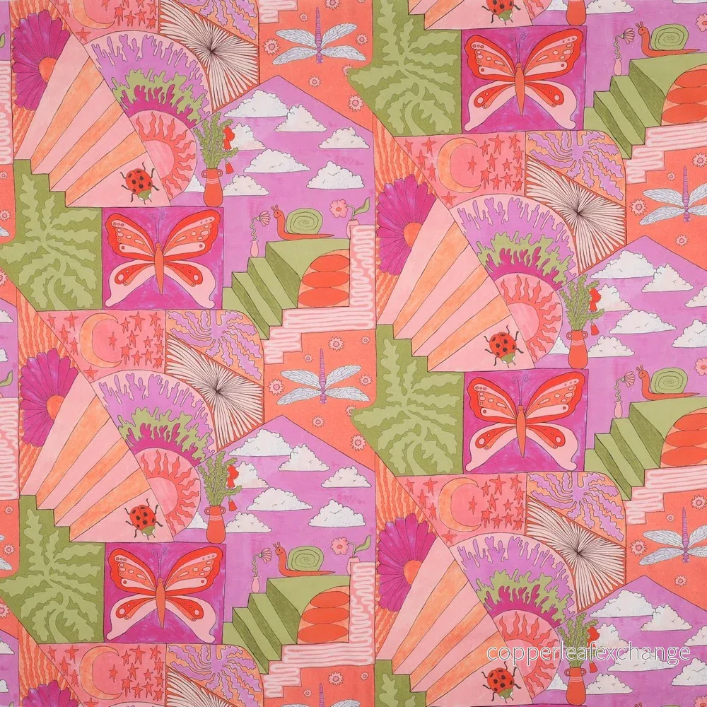 Nerida Hansen - Cotton - Fine popline - Little creatures - Bright pink - 002 - Bild 2