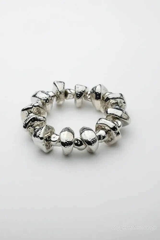 Luna Bead bracelet silver