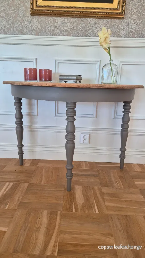 Halvmånebord - Vintage brown
