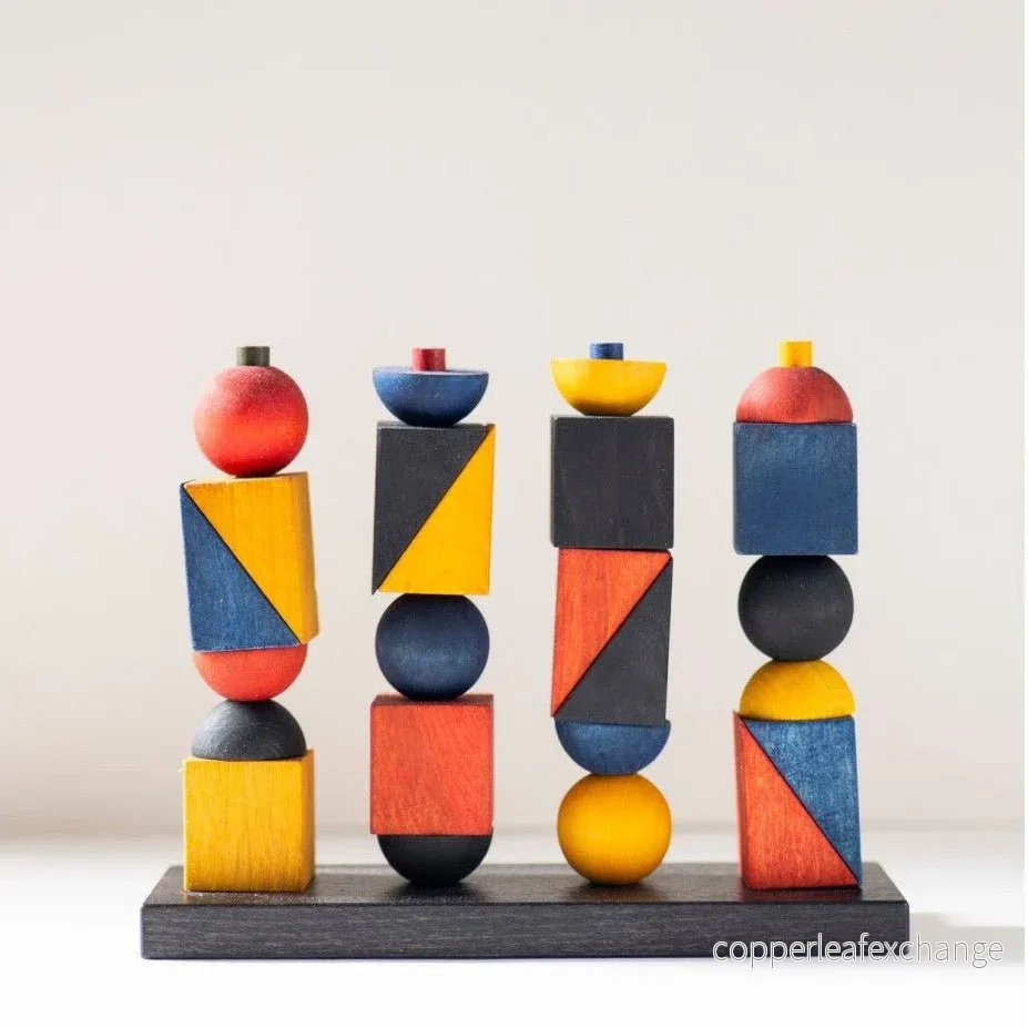 Montessori Inspirerad Modern Stapel Leksak X Montessori Inspirerad Modern Stapel Leksak X