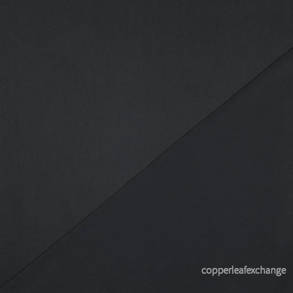 Cotton Satin - Fine Luster, Soft - Black - 001 - Bild 3