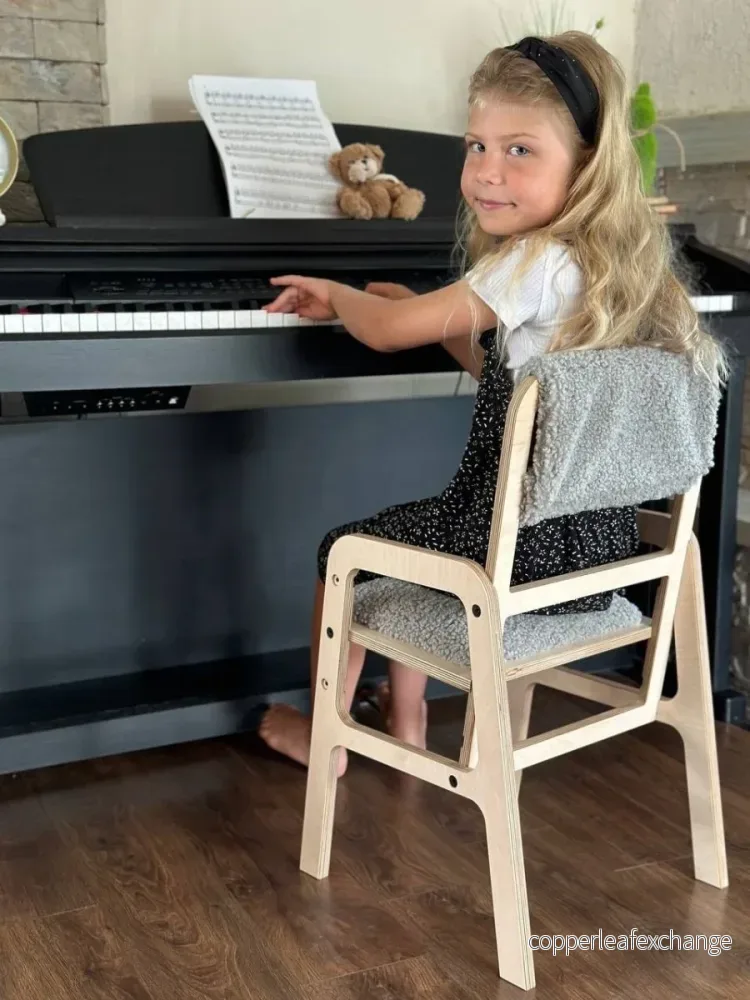 Luula justerbar barnstol – molngrå - Bild 2