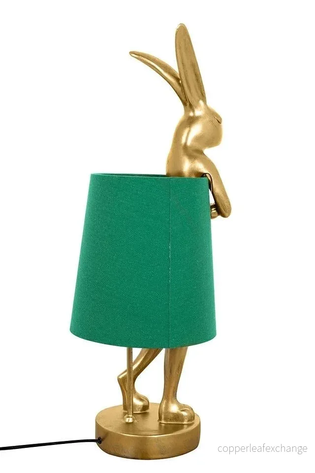 Bordslampa KARE DESIGN - RABBIT, guld/grön, 68 cm - Bild 3