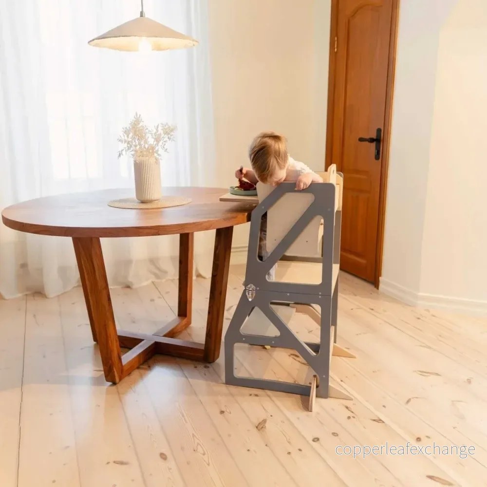 Transformerbart hjälpa-till-torn – stol, bord & bricka - Bild 3
