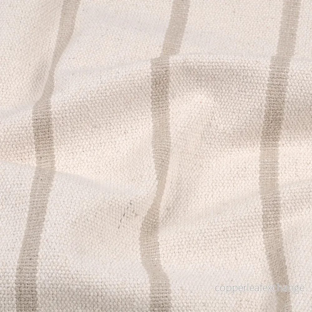 Raw-Striped Natural Cotton