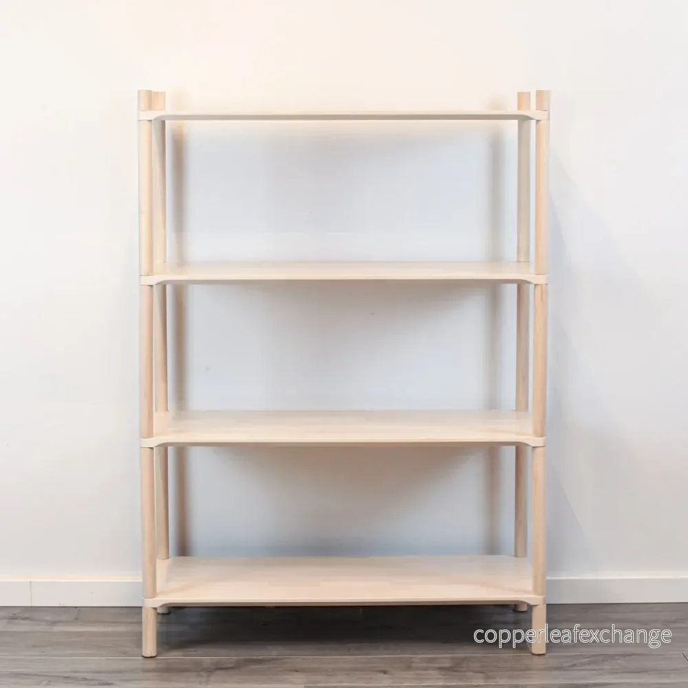 Montessori-inspirerad trähylla, medium, 4 hyllor - Bild 3