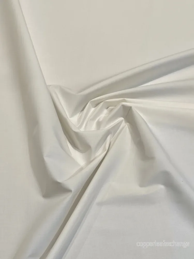 Deadstock Special Price! Italian Stretch Poplin Super Crisp Tinted White LB14 Deadstock Special Price! Italian Stretch Poplin Super Crisp Tinted White LB14