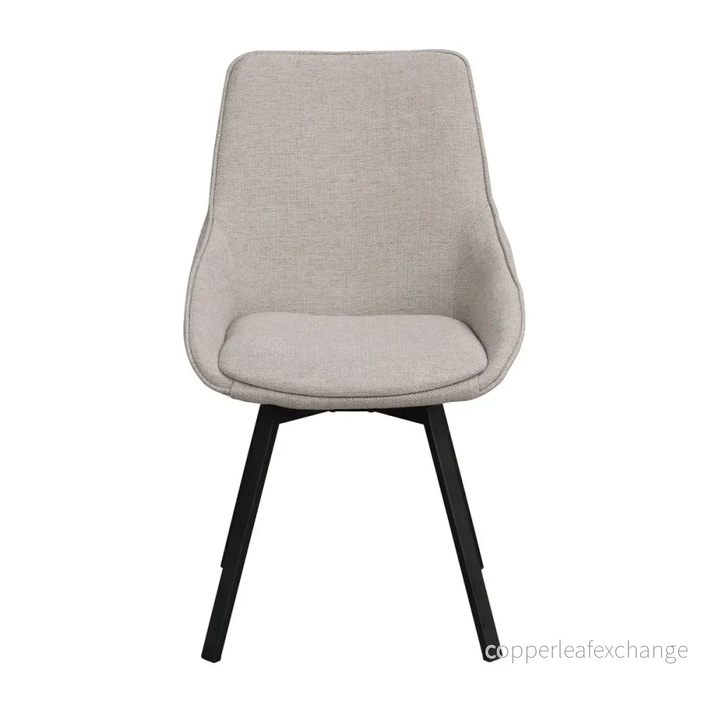 Stol Alison med snurr 2-pack, Beige