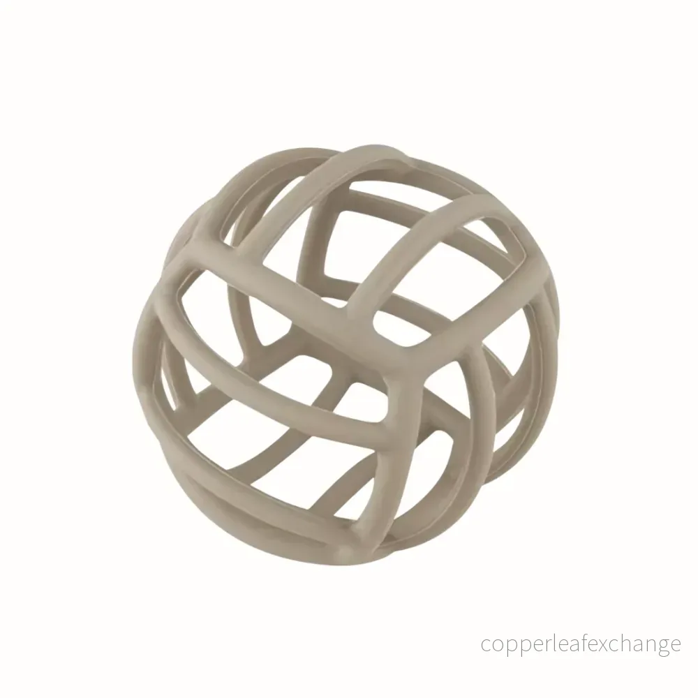 Montessori tuggboll i silikon – beige