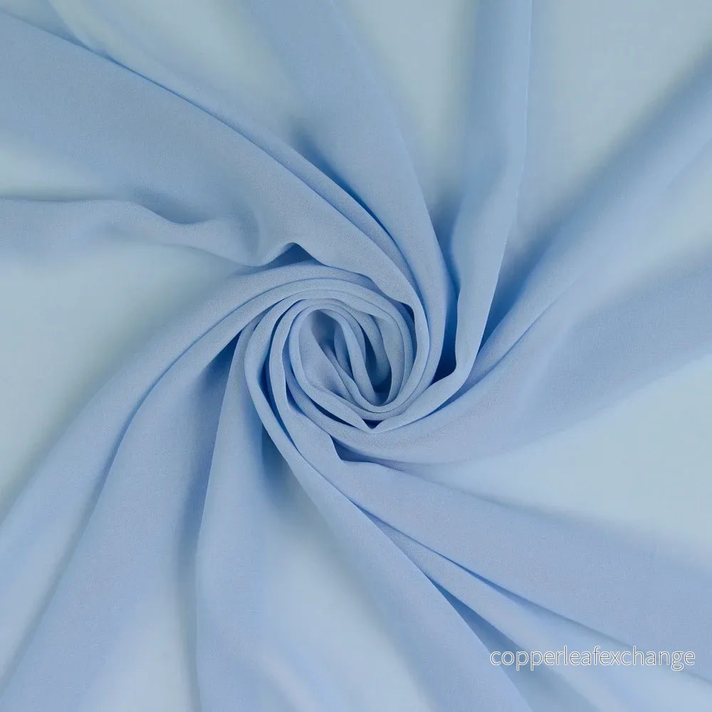 Chiffon – Polyester – Matt – Sky blue – 7029 Chiffon – Polyester – Matt – Sky blue – 7029