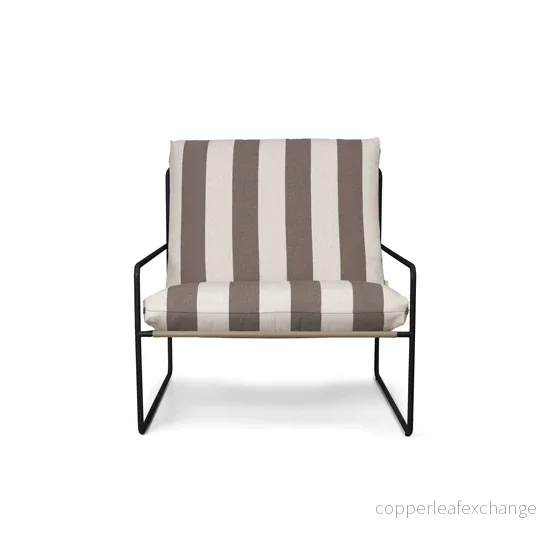 Utemöbel Fåtölj Desert Stripe, Black / Chocolate Utemöbel Fåtölj Desert Stripe, Black / Chocolate