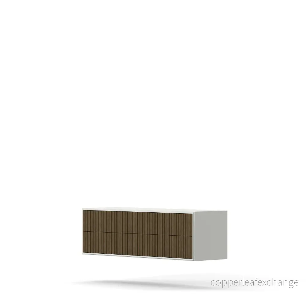 Line Burned Walnut Byrå 6 Lådor Vägghängd - Bild 2