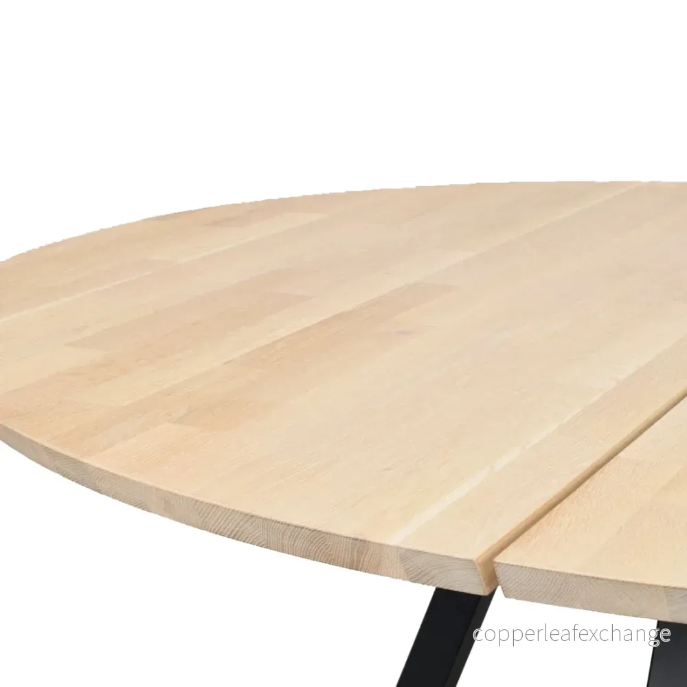 Matbord Carradale, Vitpigmenterad ek / Svart - Bild 2