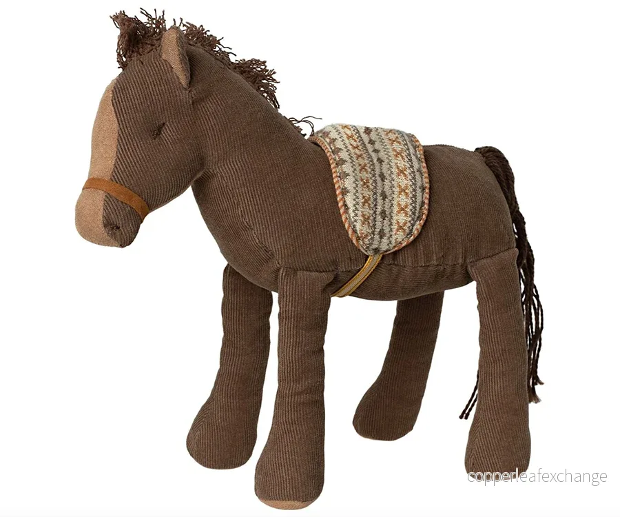 Maileg – Ponny gosedjur, häst med sadel, medium - Bild 3