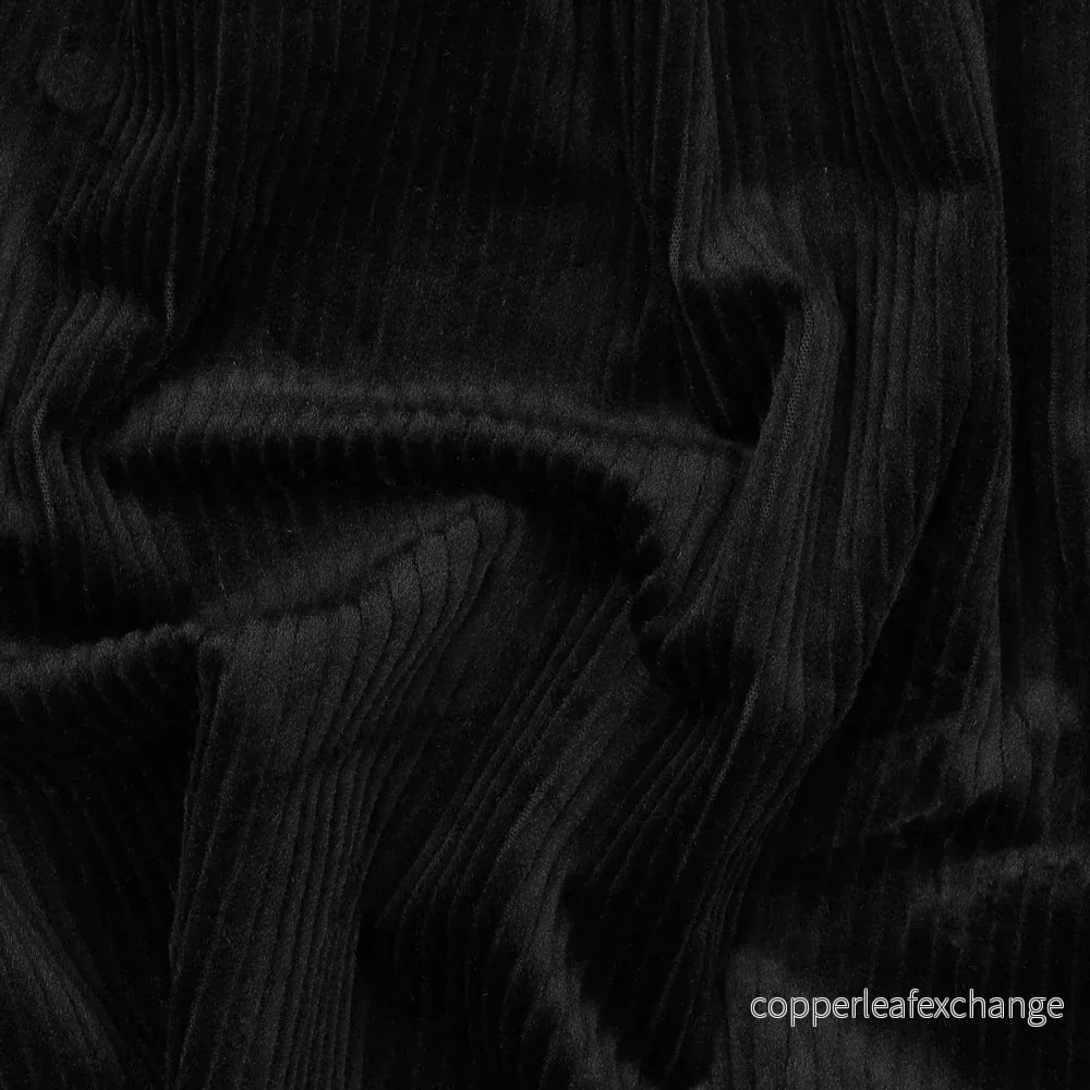 Manchester - Stretch - Washed Corduroy - Black - 001