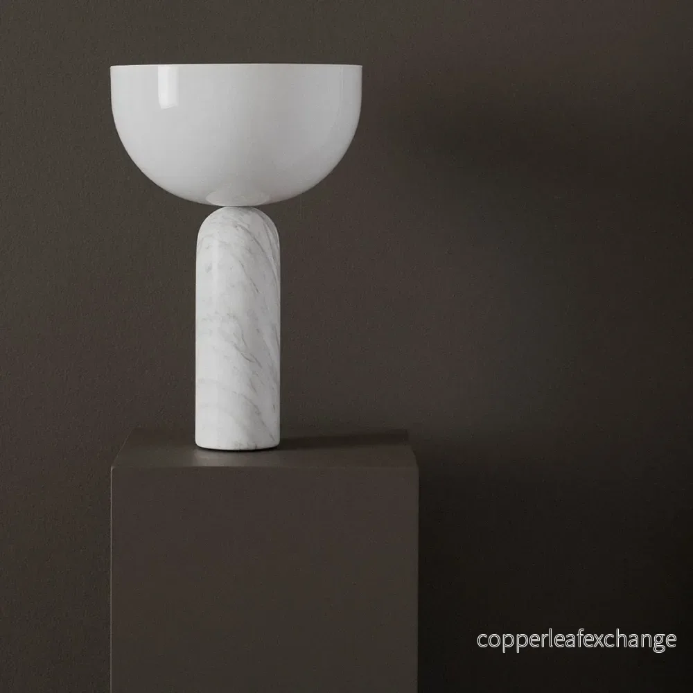Bordslampa Kizu, Vit Marmor - Bild 2