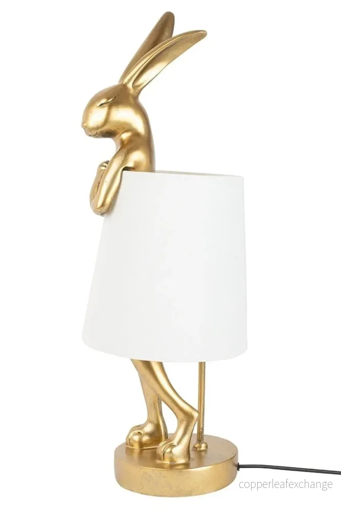 Bordslampa KARE DESIGN - RABBIT, vit/guld, 88 cm - Bild 2